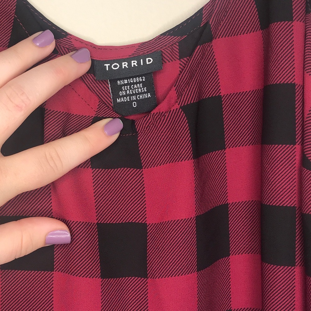 Plaid tank top from torrid